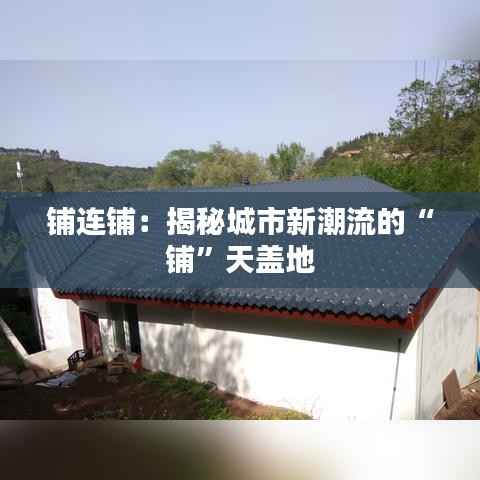 铺连铺：揭秘城市新潮流的“铺”天盖地