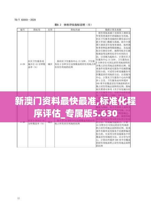 新澳门资料最快最准,标准化程序评估_专属版5.630