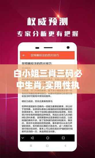 白小姐三肖三码必中生肖,实用性执行策略讲解_Harmony款8.381