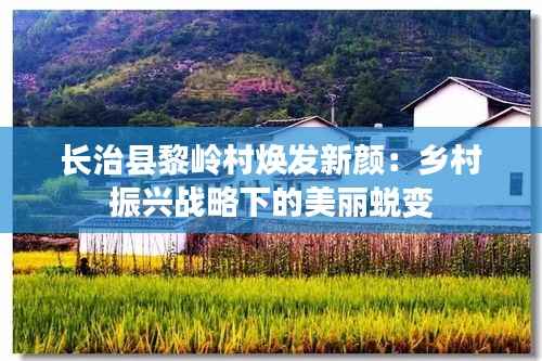 长治县黎岭村焕发新颜:乡村振兴战略下的美丽蜕变