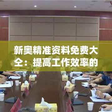 新奥精准资料免费大仝:提高工作效率的利器