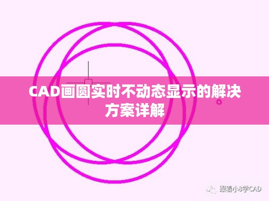 CAD画圆实时不动态显示的解决方案详解